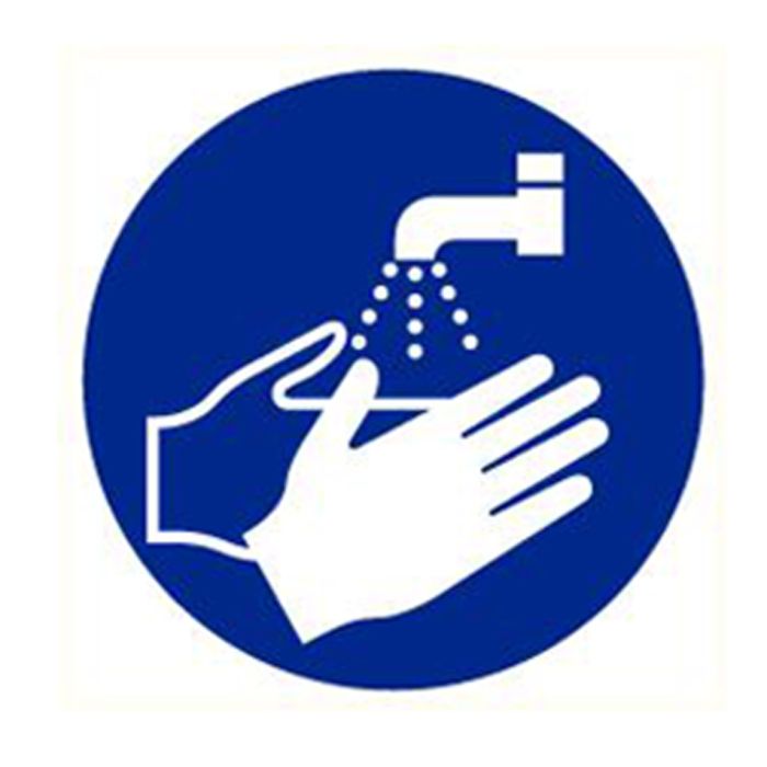 handen wassen verplicht