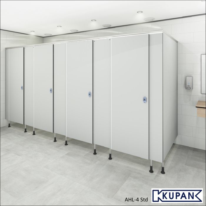 Sanitaire wanden 4 toiletcabines met softclose