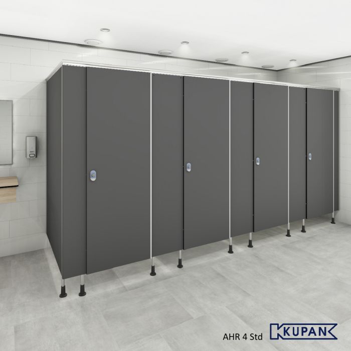 Sanitaire toilet wanden met softclose Fundermax Trespa Volkern