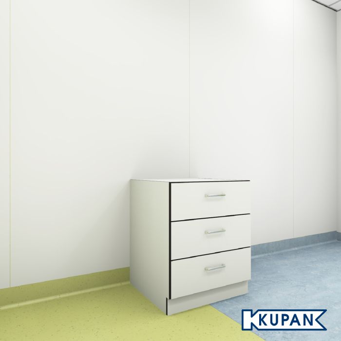 Laboratory underbench cabinet with drawers