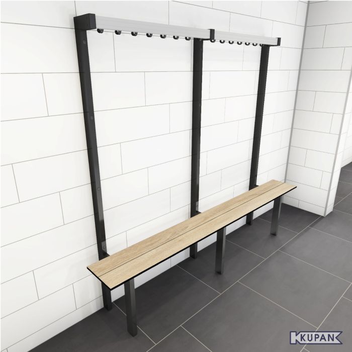 Gymzaal kapstok met Bank