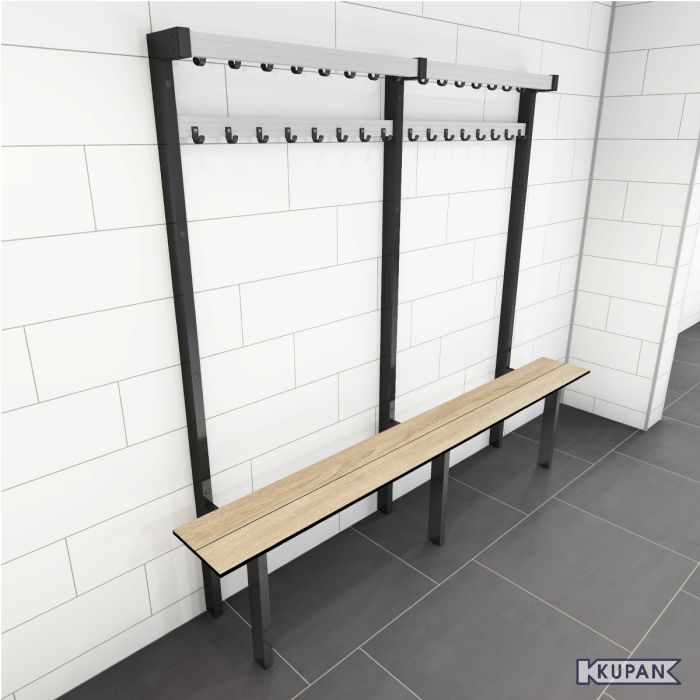 Gymzaal kapstok met Bank