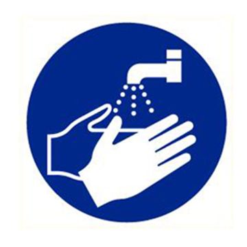 handen wassen verplicht