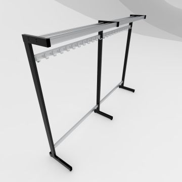 Vrijstaande garderobe enkelzijdig model Omnia WGO-30025