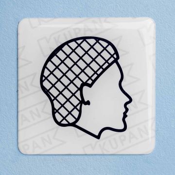 Doming sticker Haarnetje