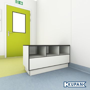 twee-zijdige overstapbank Compact HPL