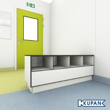 twee-zijdige overstapbank Compact HPL