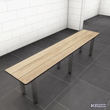 zitbank voor om-kleed inrichting 