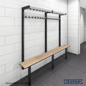 Gymzaal kapstok met Bank